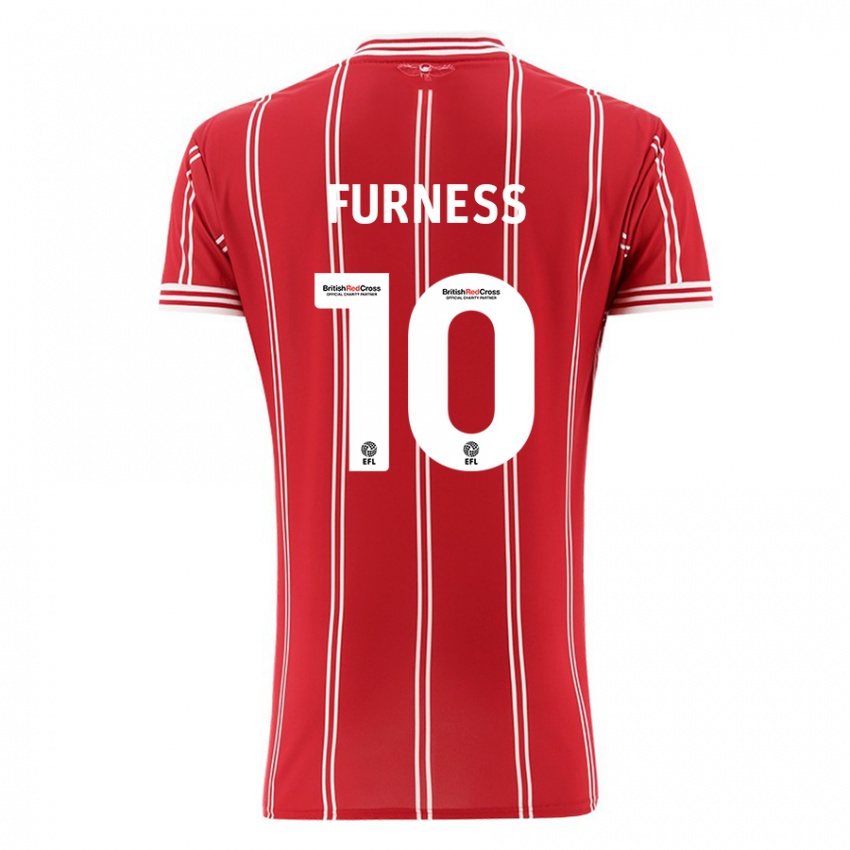 Kinderen Rachel Furness #10 Rood Thuisshirt Thuistenue 2023/24 T-Shirt