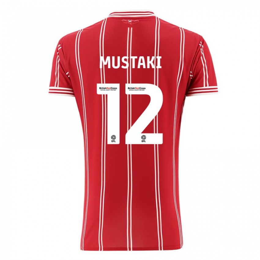 Kinderen Chloe Mustaki #12 Rood Thuisshirt Thuistenue 2023/24 T-Shirt