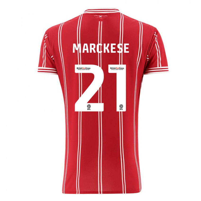 Kinderen Kaylan Marckese #21 Rood Thuisshirt Thuistenue 2023/24 T-Shirt