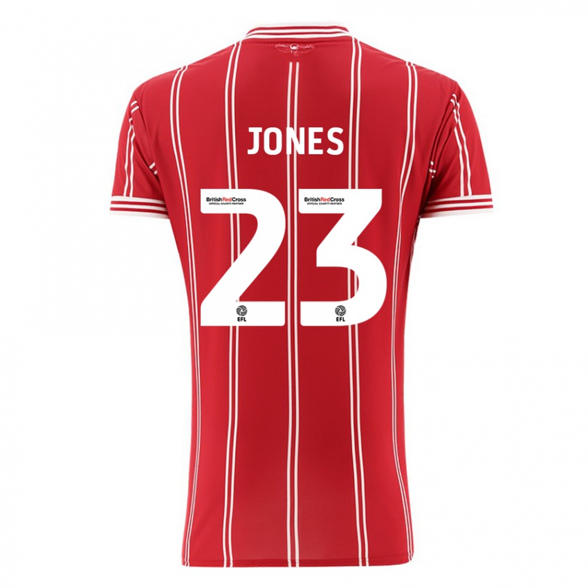 Kinderen Carrie Jones #23 Rood Thuisshirt Thuistenue 2023/24 T-Shirt