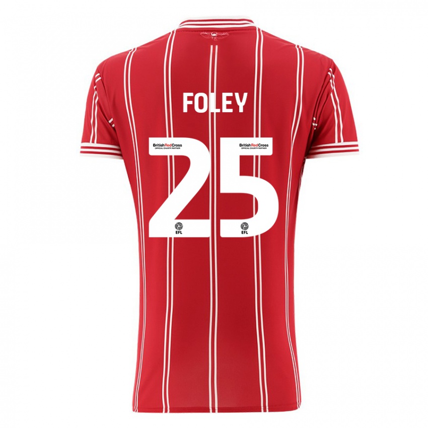 Kinderen Erin Foley #25 Rood Thuisshirt Thuistenue 2023/24 T-Shirt