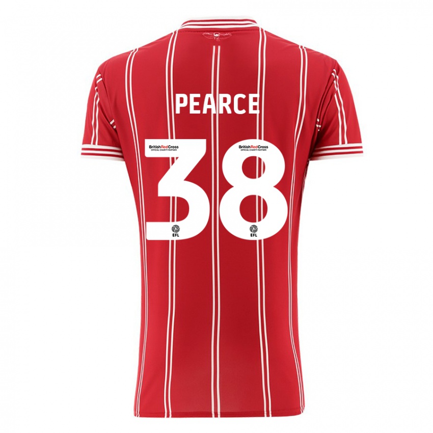 Kinderen Manon Pearce #38 Rood Thuisshirt Thuistenue 2023/24 T-Shirt