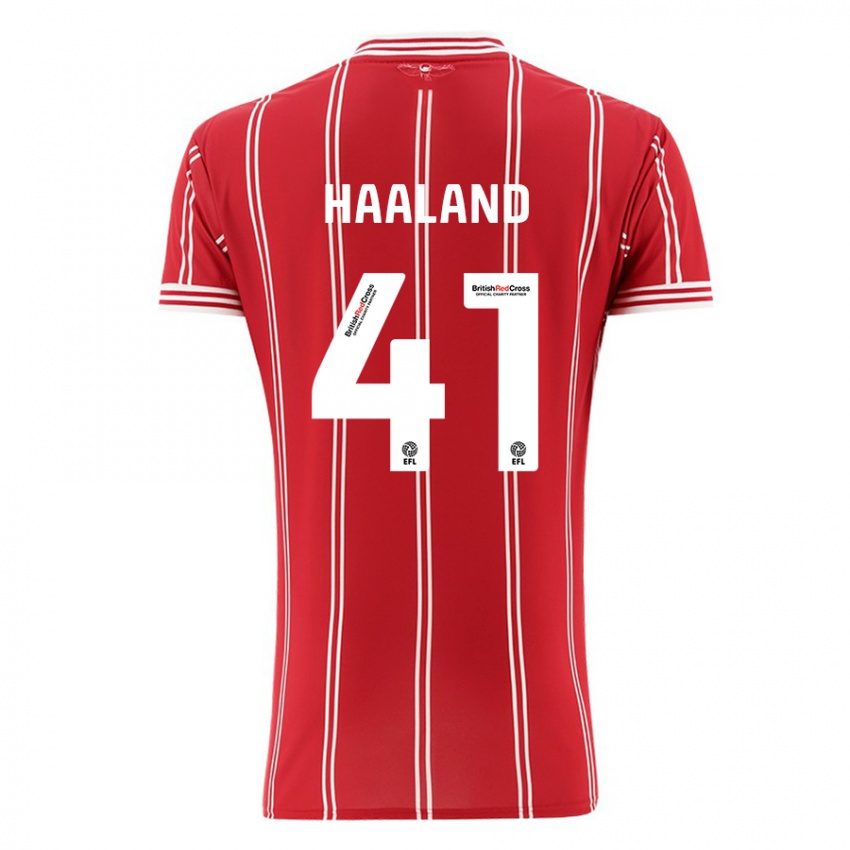 Kinderen Benedicte Haaland #41 Rood Thuisshirt Thuistenue 2023/24 T-Shirt