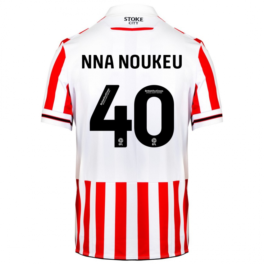 Kinderen Blondy Nna Noukeu #40 Rood Wit Thuisshirt Thuistenue 2023/24 T-Shirt