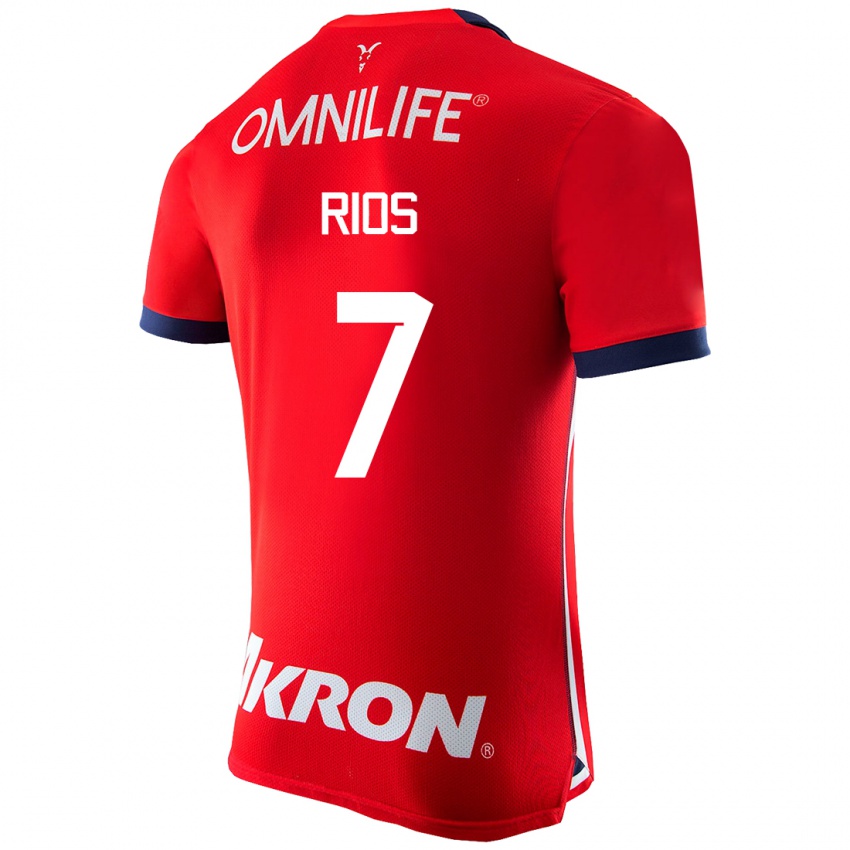 Kinderen Daniel Ríos #7 Rood Thuisshirt Thuistenue 2023/24 T-Shirt