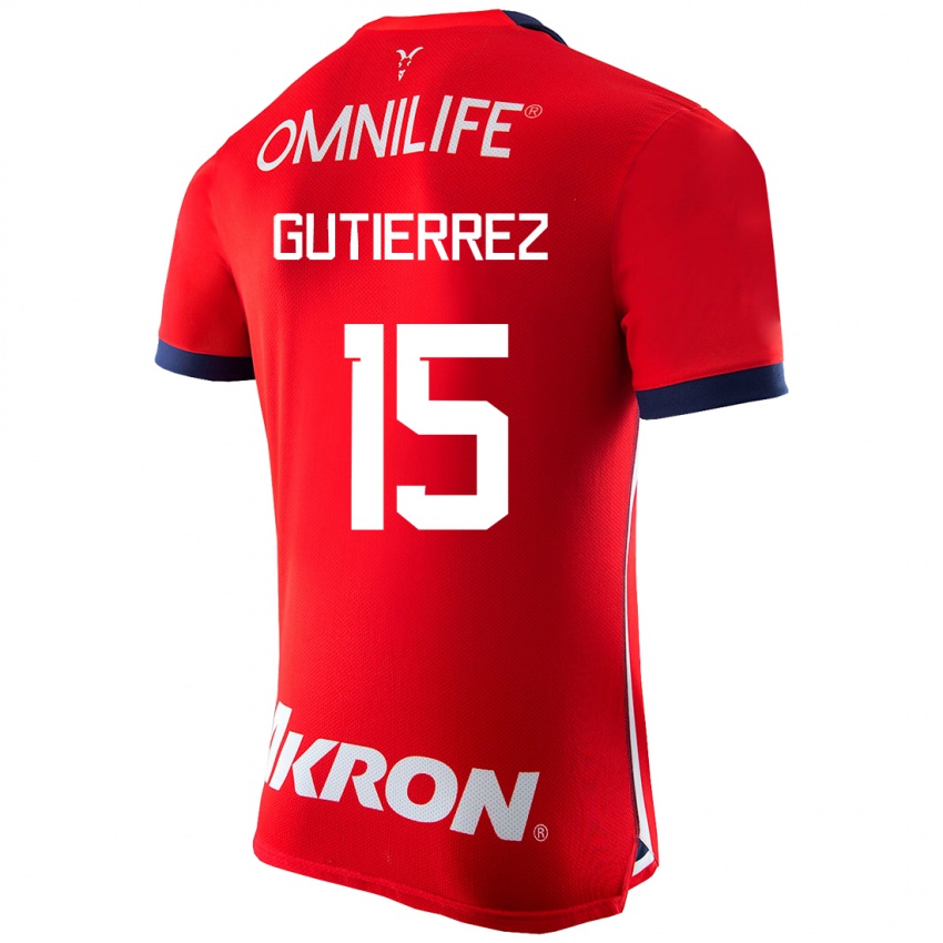 Kinderen Erick Gutierrez #15 Rood Thuisshirt Thuistenue 2023/24 T-Shirt