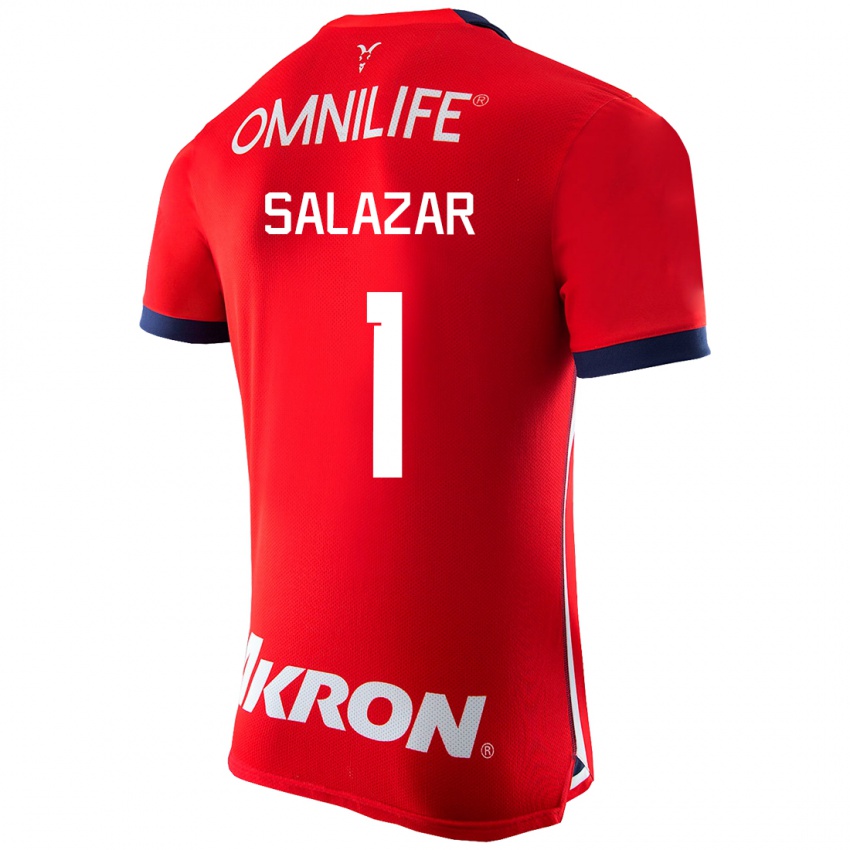 Kinderen Viridiana Salazar #1 Rood Thuisshirt Thuistenue 2023/24 T-Shirt