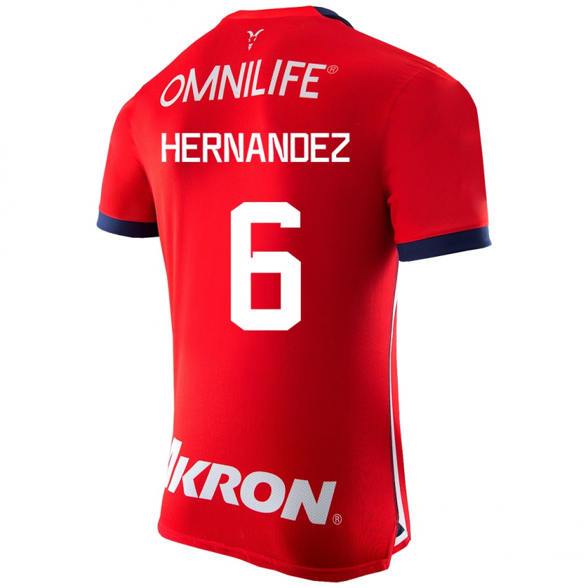 Kinderen Ana Camila Hernández #6 Rood Thuisshirt Thuistenue 2023/24 T-Shirt