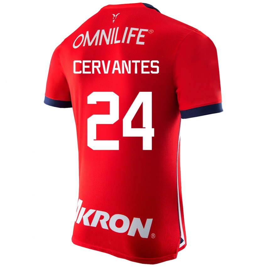 Kinderen Alicia Cervantes #24 Rood Thuisshirt Thuistenue 2023/24 T-Shirt