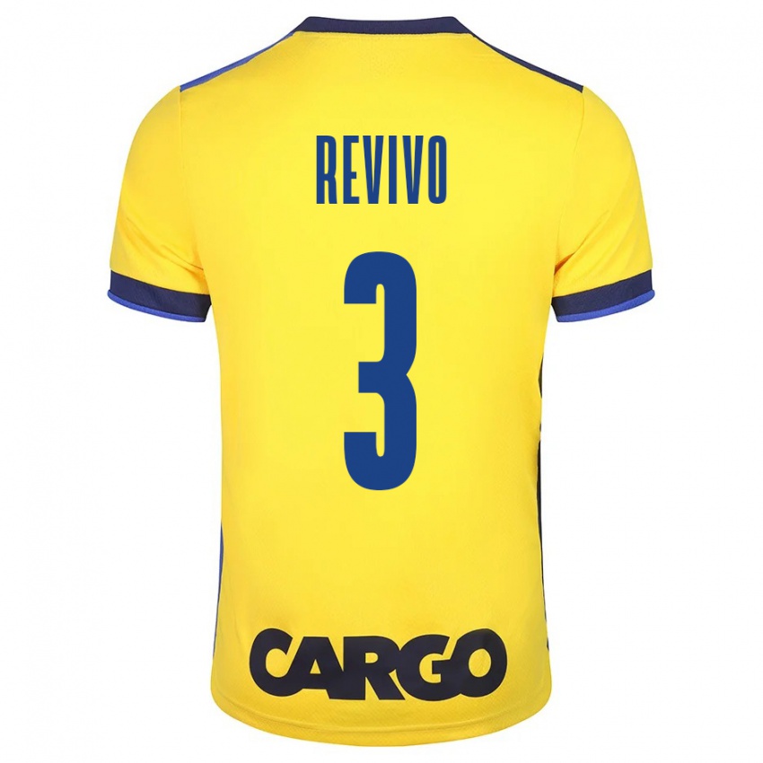 Kinderen Roy Revivo #3 Geel Thuisshirt Thuistenue 2023/24 T-Shirt