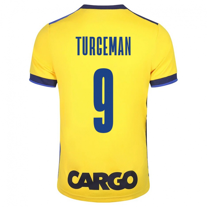 Kinderen Dor Turgeman #9 Geel Thuisshirt Thuistenue 2023/24 T-Shirt