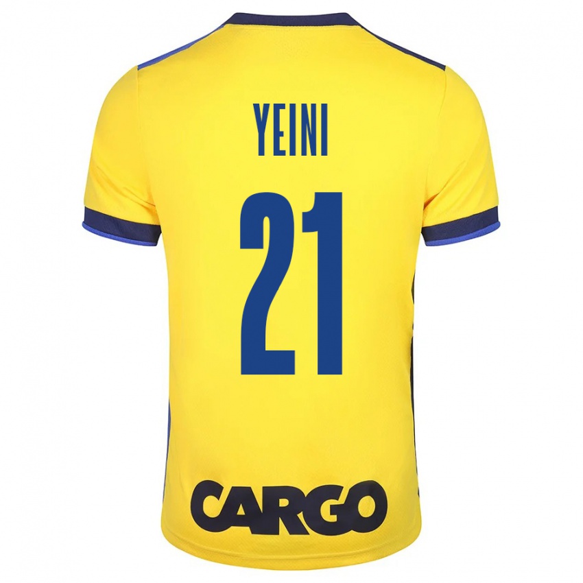 Kinderen Sheran Yeini #21 Geel Thuisshirt Thuistenue 2023/24 T-Shirt