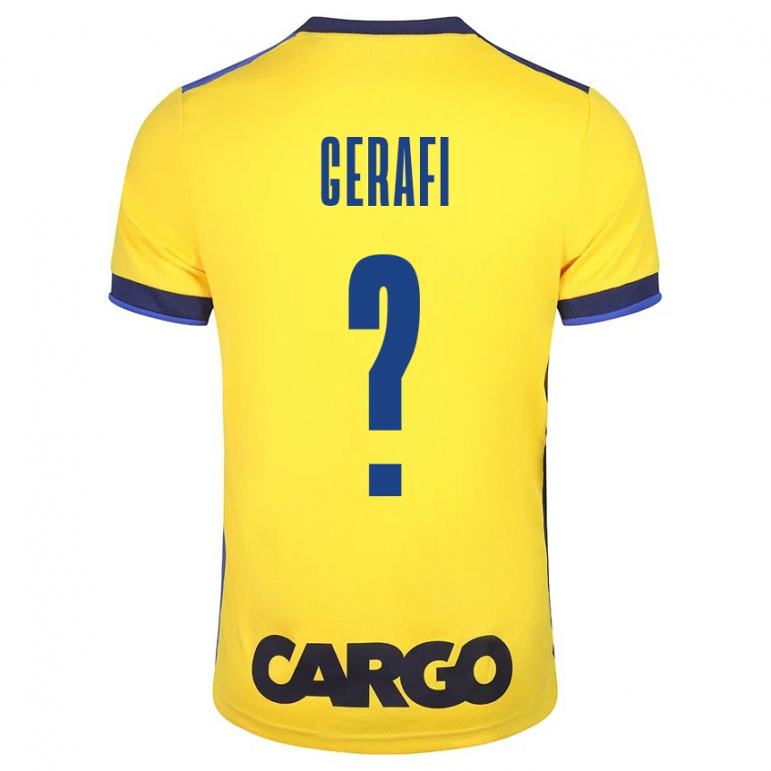 Kinderen Omri Gerafi #0 Geel Thuisshirt Thuistenue 2023/24 T-Shirt