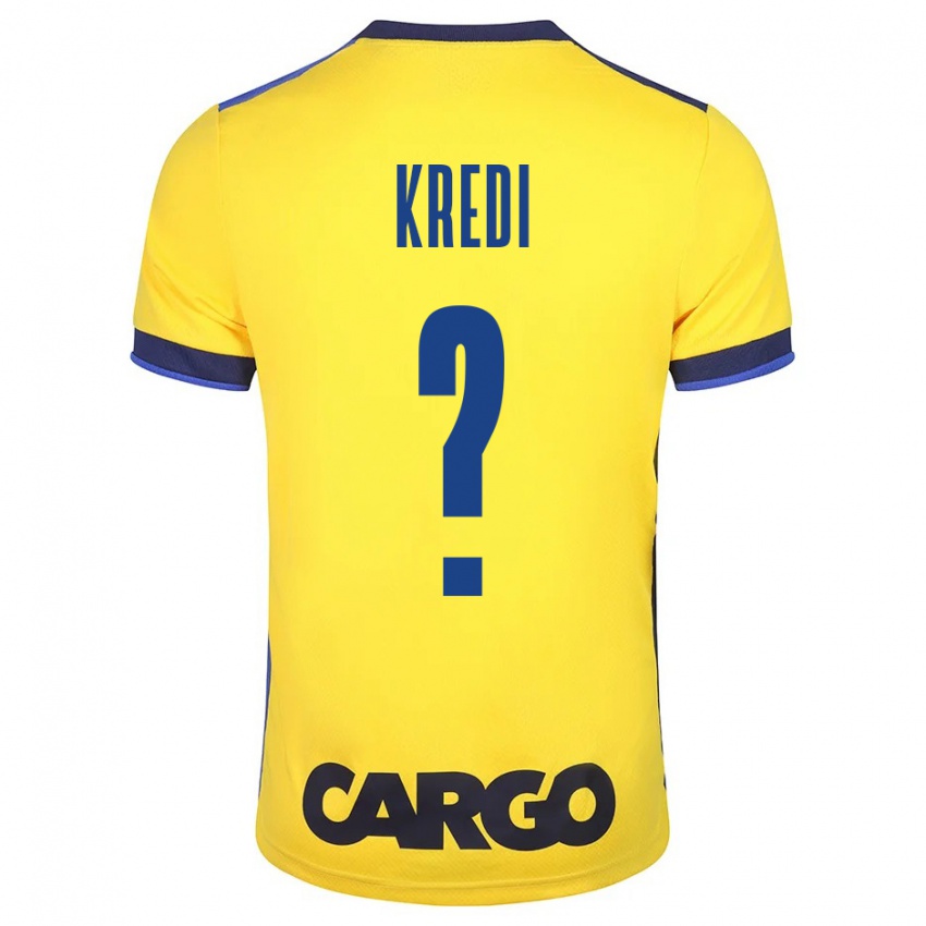 Kinderen Amit Kredi #0 Geel Thuisshirt Thuistenue 2023/24 T-Shirt