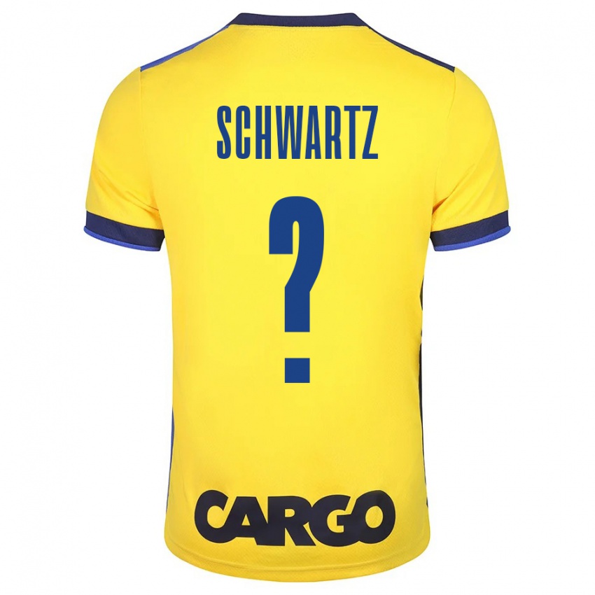 Kinderen Noam Schwartz #0 Geel Thuisshirt Thuistenue 2023/24 T-Shirt