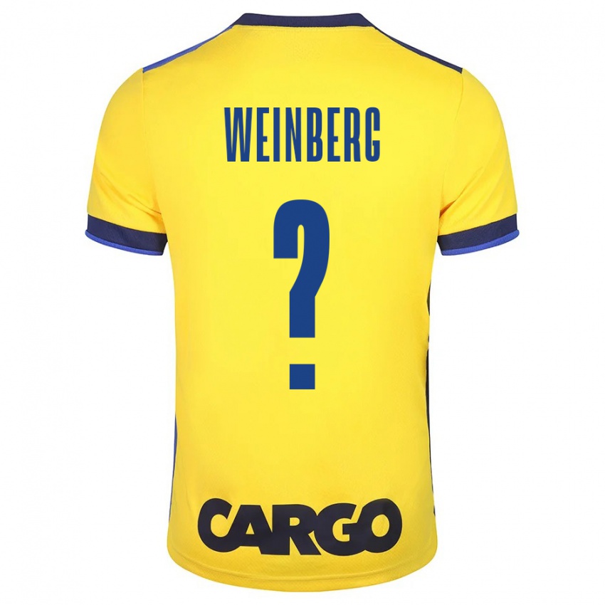 Kinderen Idan Weinberg #0 Geel Thuisshirt Thuistenue 2023/24 T-Shirt