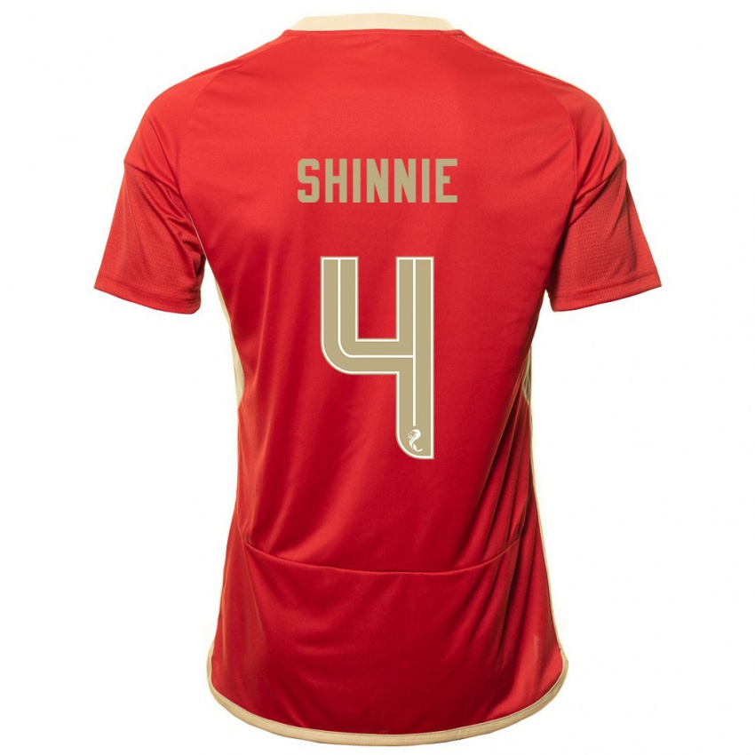 Kinderen Graeme Shinnie #4 Rood Thuisshirt Thuistenue 2023/24 T-Shirt