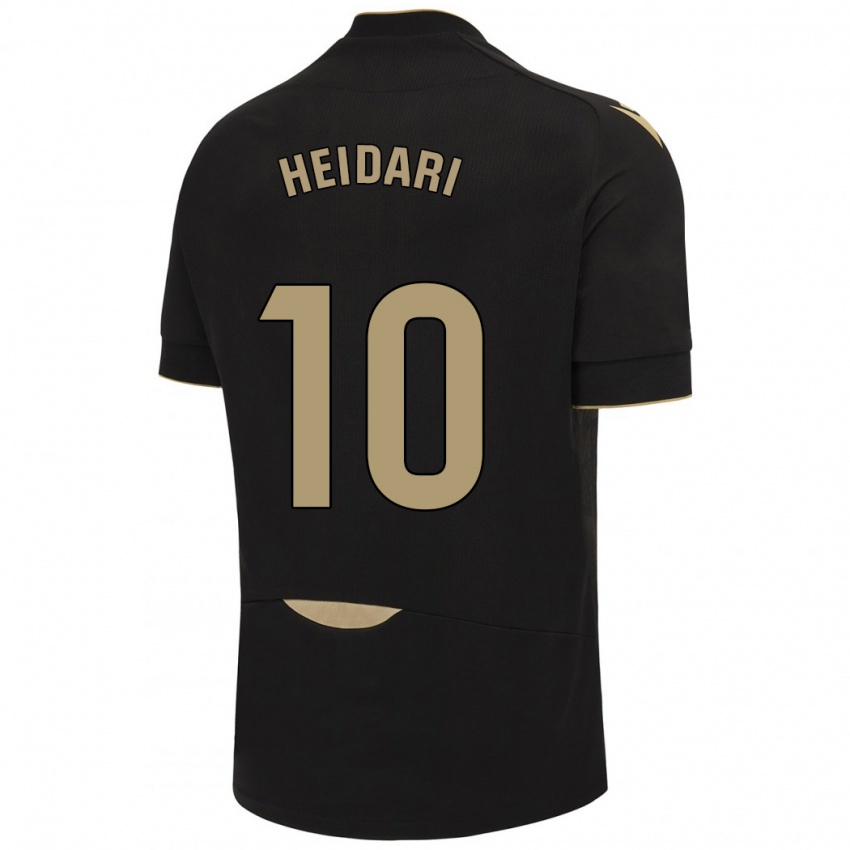 Kinderen Arman Heidari #10 Zwart Uitshirt Uittenue 2023/24 T-Shirt