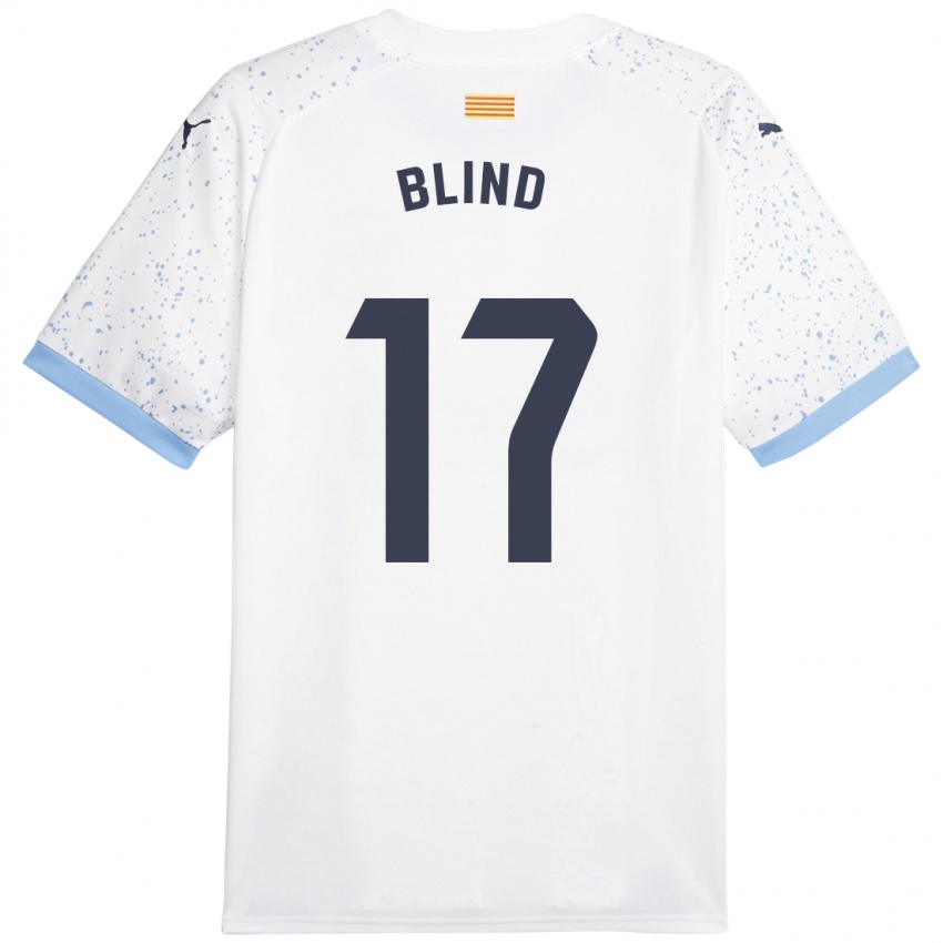 Kinderen Daley Blind #17 Wit Uitshirt Uittenue 2023/24 T-Shirt