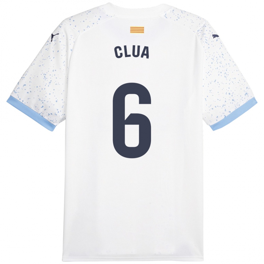 Kinderen Silvi Clua #6 Wit Uitshirt Uittenue 2023/24 T-Shirt