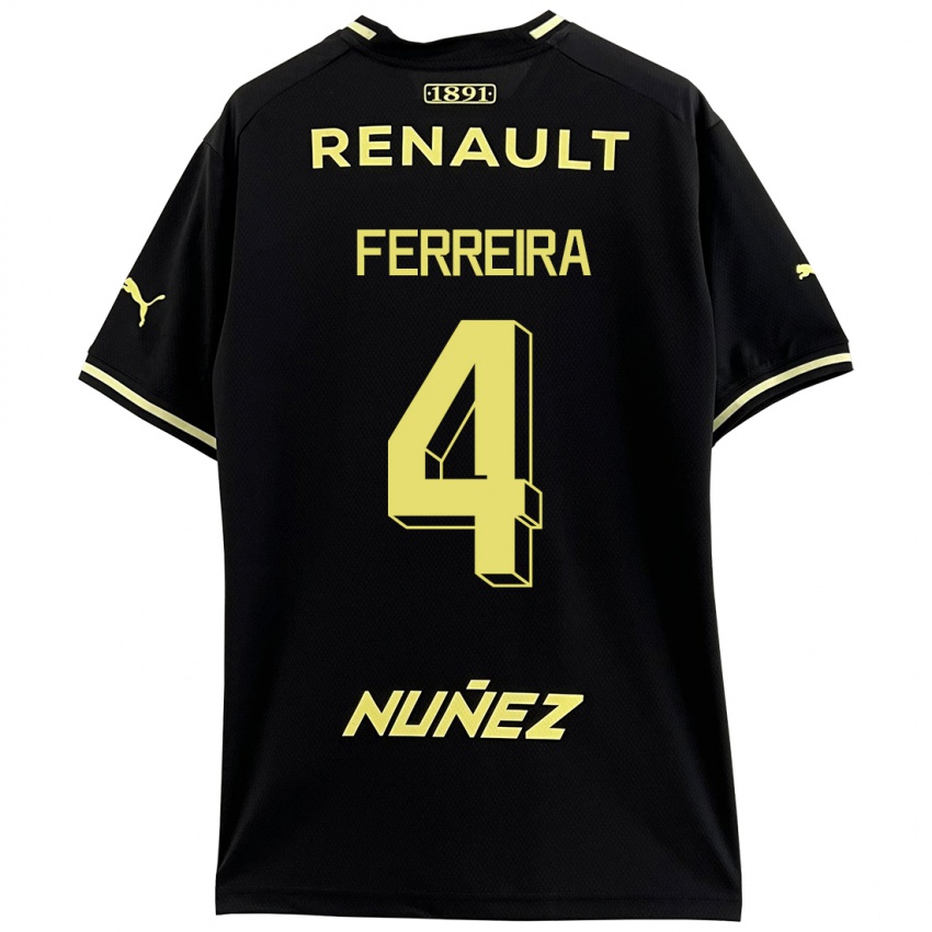 Kinderen Joaquín Ferreira #4 Zwart Uitshirt Uittenue 2023/24 T-Shirt