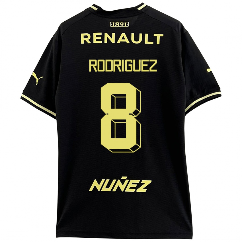 Kinderen Sebastián Rodríguez #8 Zwart Uitshirt Uittenue 2023/24 T-Shirt