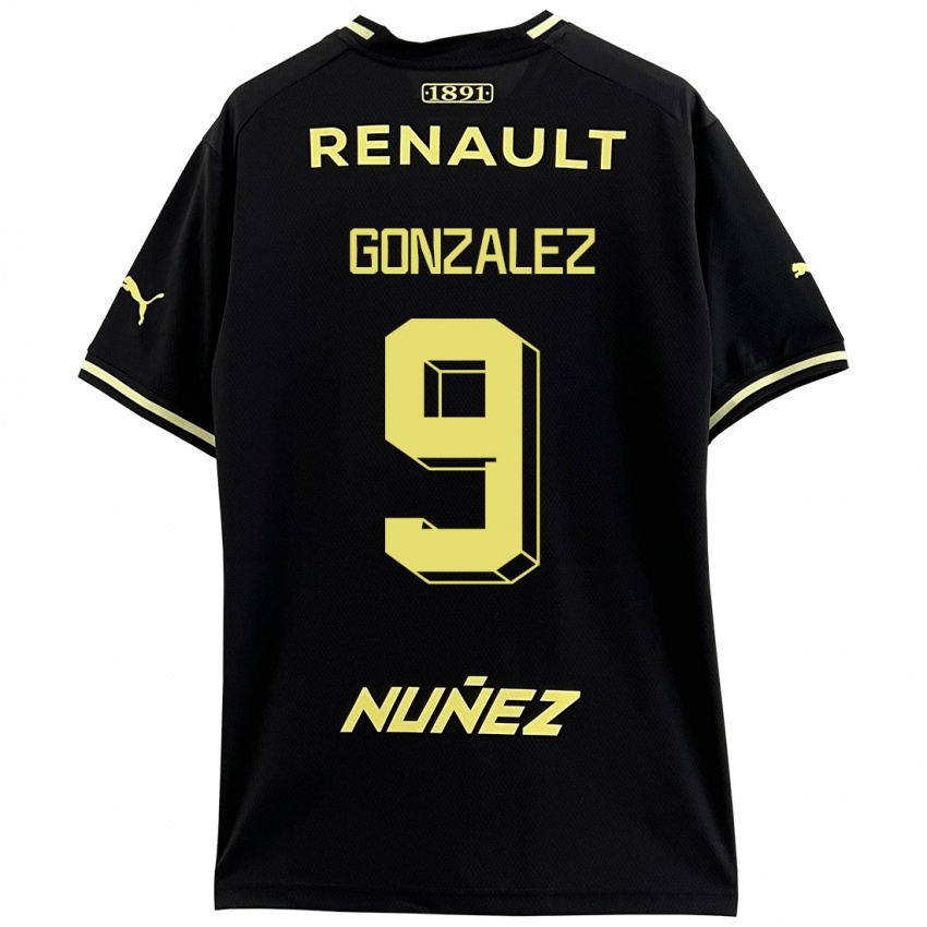 Kinderen Franco González #9 Zwart Uitshirt Uittenue 2023/24 T-Shirt