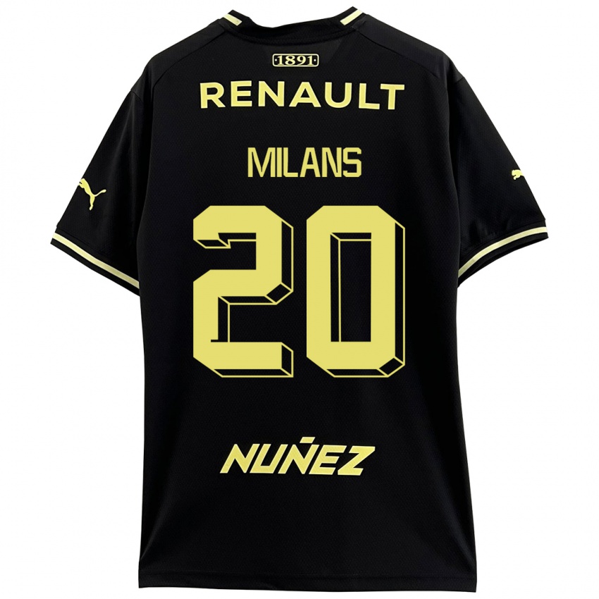 Kinderen Pedro Milans #20 Zwart Uitshirt Uittenue 2023/24 T-Shirt