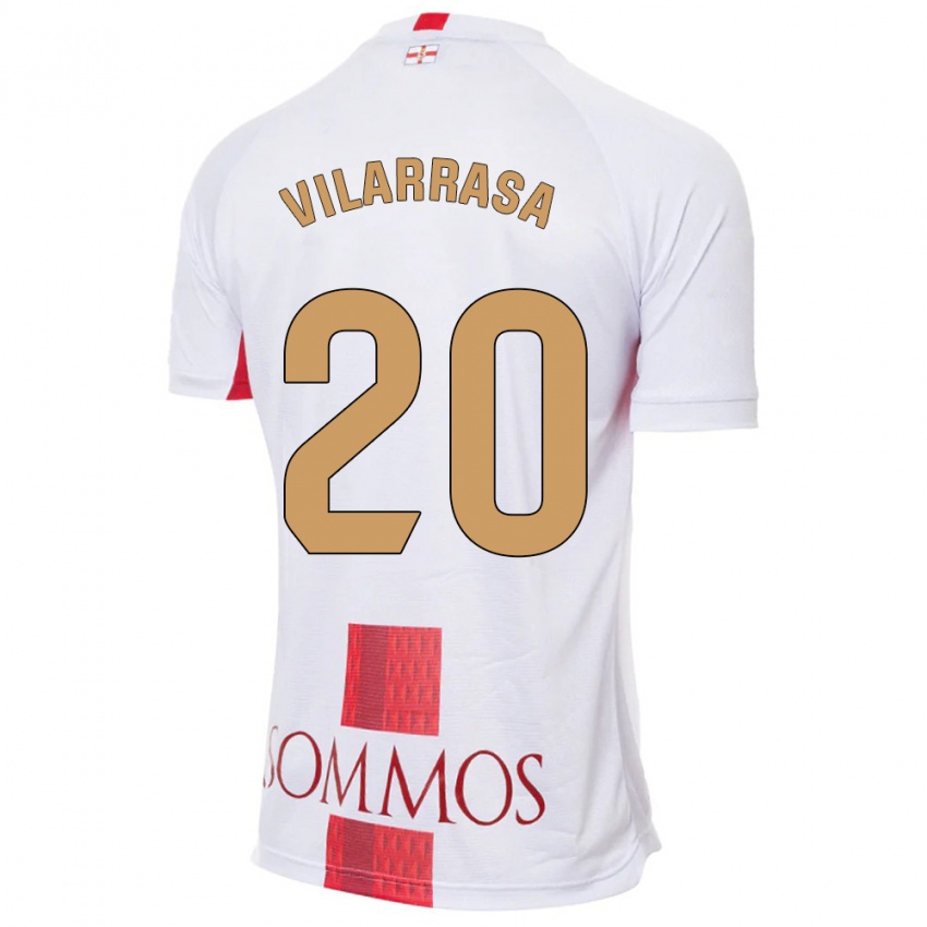 Kinderen Ignasi Vilarrasa #20 Wit Uitshirt Uittenue 2023/24 T-Shirt