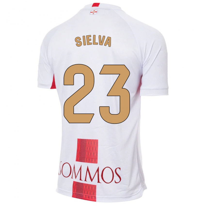 Kinderen Óscar Sielva #23 Wit Uitshirt Uittenue 2023/24 T-Shirt