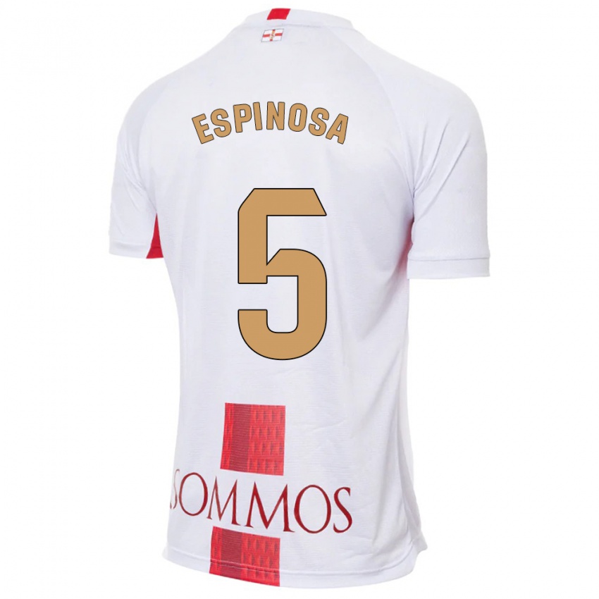 Kinderen Diego Espinosa #5 Wit Uitshirt Uittenue 2023/24 T-Shirt