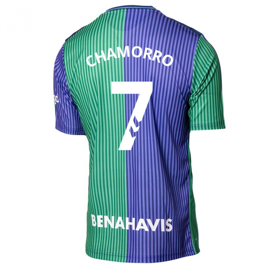 Kinderen Alexis Chamorro #7 Groen Blauw Uitshirt Uittenue 2023/24 T-Shirt