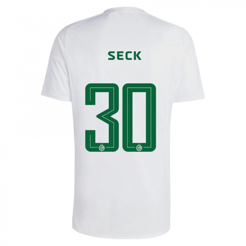 Kinderen Abdoulaye Seck #30 Groen Blauw Uitshirt Uittenue 2023/24 T-Shirt