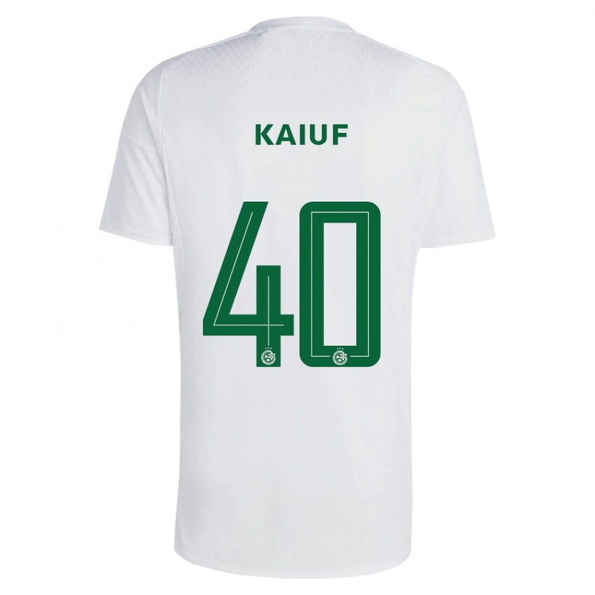 Kinderen Sharif Kaiuf #40 Groen Blauw Uitshirt Uittenue 2023/24 T-Shirt