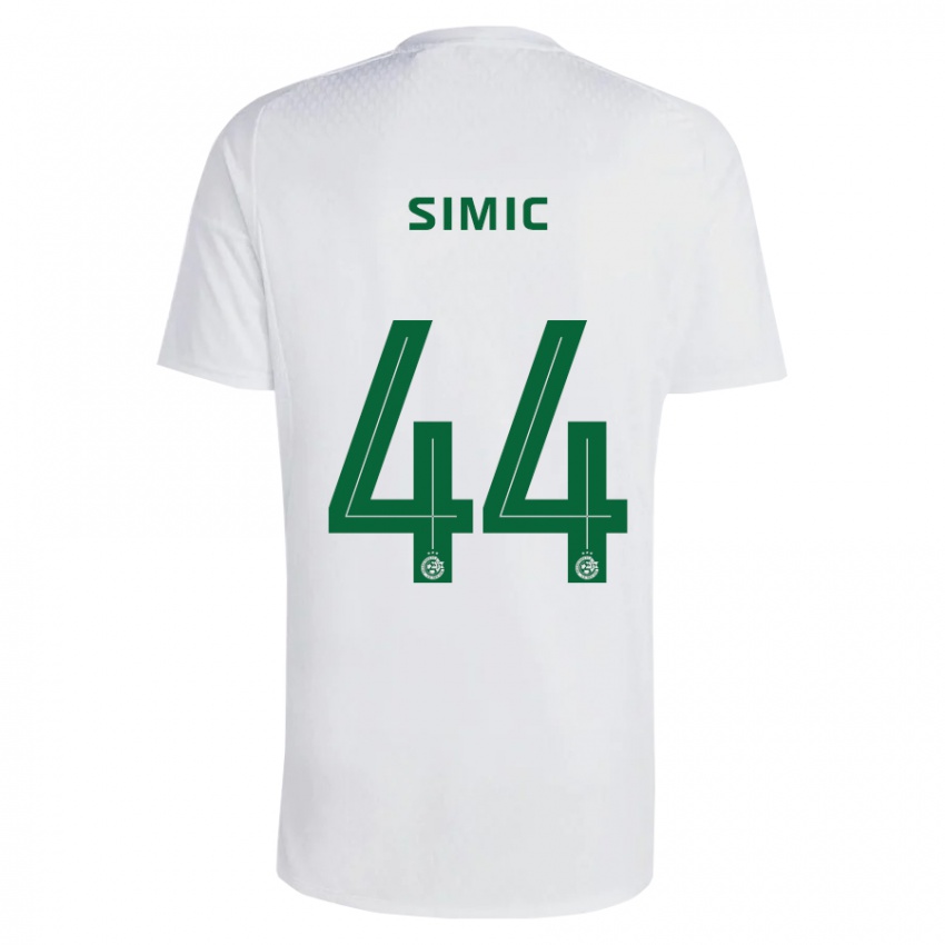 Kinderen Lorenco Simic #44 Groen Blauw Uitshirt Uittenue 2023/24 T-Shirt