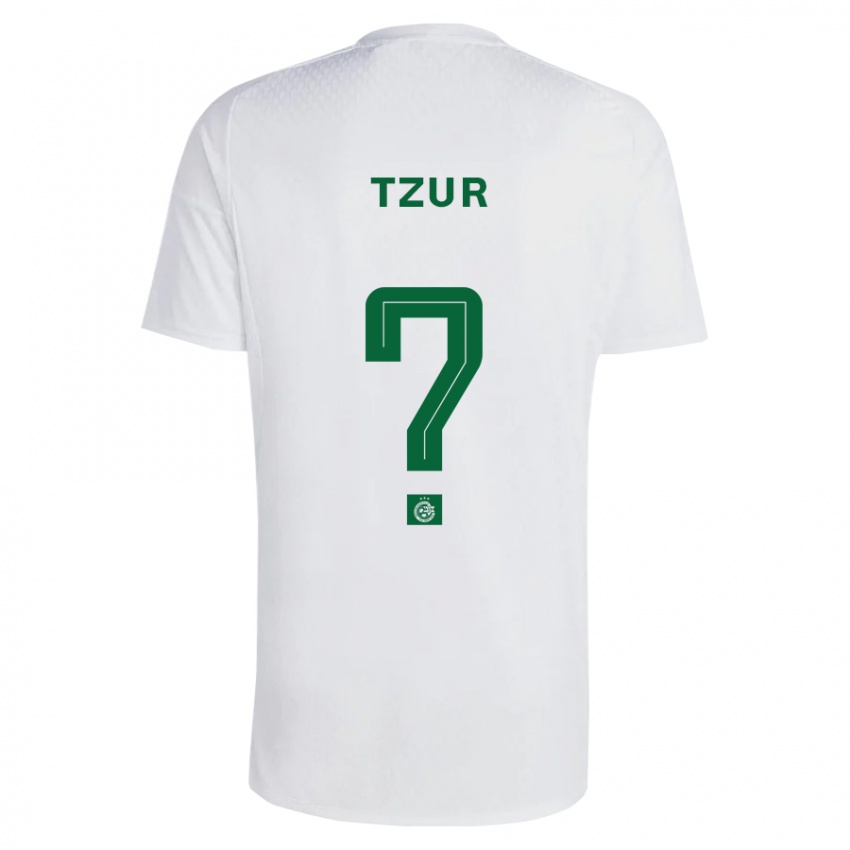 Kinderen Adi Tzur #0 Groen Blauw Uitshirt Uittenue 2023/24 T-Shirt