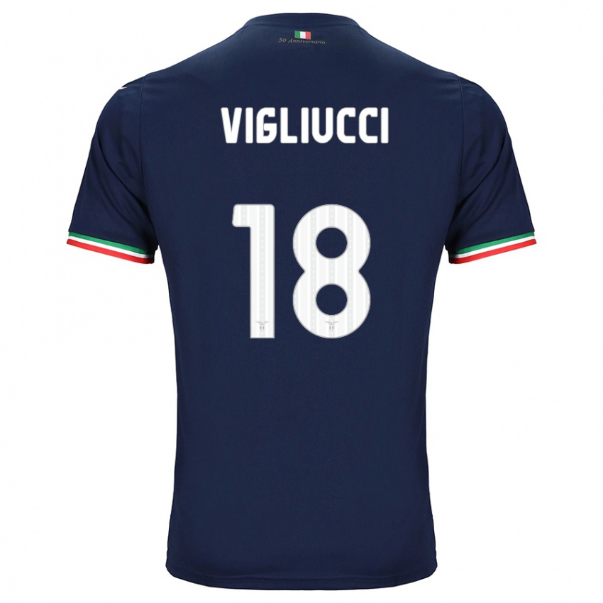 Kinderen Chiara Vigliucci #18 Marine Uitshirt Uittenue 2023/24 T-Shirt