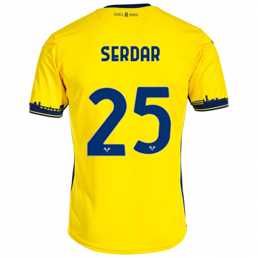 Kinderen Suat Serdar #25 Geel Uitshirt Uittenue 2023/24 T-Shirt