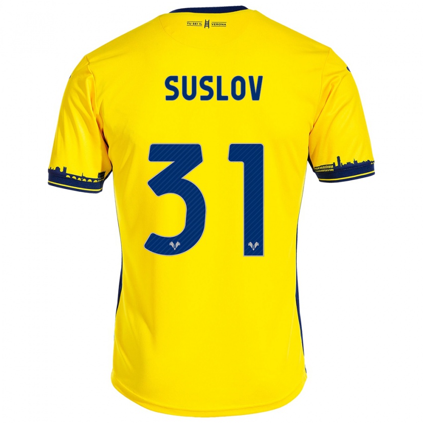 Kinderen Tomas Suslov #31 Geel Uitshirt Uittenue 2023/24 T-Shirt