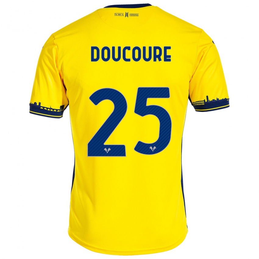 Kinderen Mamedi Doucouré #25 Geel Uitshirt Uittenue 2023/24 T-Shirt