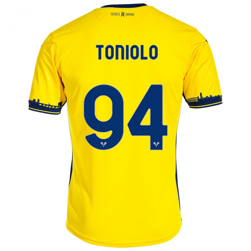 Kinderen Giacomo Toniolo #94 Geel Uitshirt Uittenue 2023/24 T-Shirt