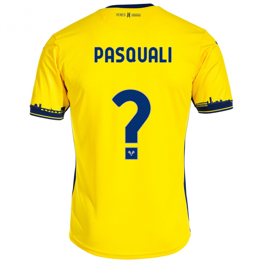 Kinderen Lorenzo Pasquali #0 Geel Uitshirt Uittenue 2023/24 T-Shirt