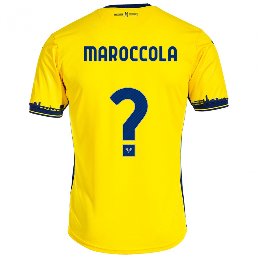 Kinderen Francesco Maroccola #0 Geel Uitshirt Uittenue 2023/24 T-Shirt