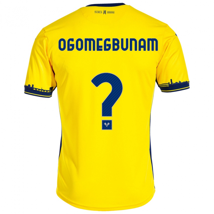 Kinderen Izu Ogomegbunam #0 Geel Uitshirt Uittenue 2023/24 T-Shirt