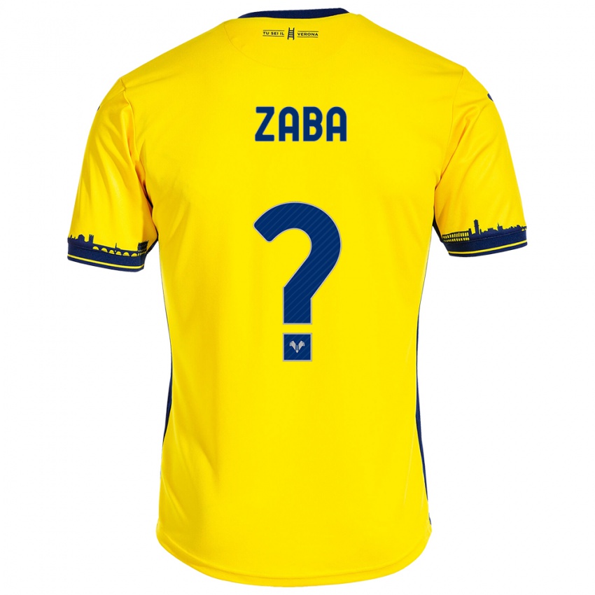 Kinderen Nelson Zaba #0 Geel Uitshirt Uittenue 2023/24 T-Shirt