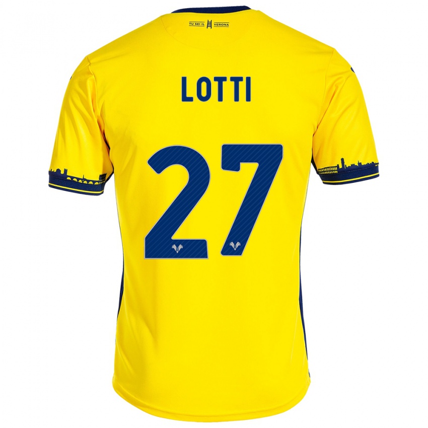 Kinderen Irene Lotti #27 Geel Uitshirt Uittenue 2023/24 T-Shirt