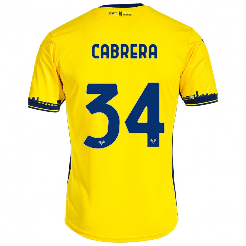 Kinderen Ilena Cabrera #34 Geel Uitshirt Uittenue 2023/24 T-Shirt