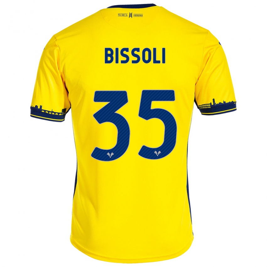 Kinderen Noemí Bissoli #35 Geel Uitshirt Uittenue 2023/24 T-Shirt