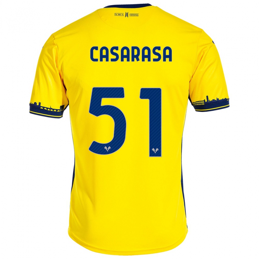 Kinderen Asia Casarasa #51 Geel Uitshirt Uittenue 2023/24 T-Shirt