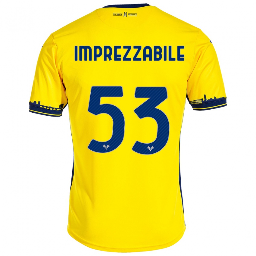 Kinderen Francesca Imprezzabile #53 Geel Uitshirt Uittenue 2023/24 T-Shirt